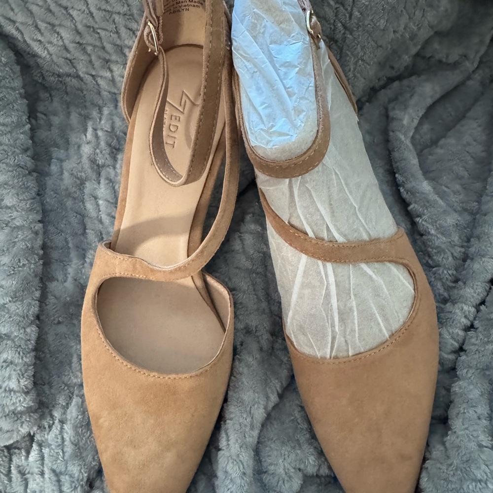 27 Edit Suade Tan Women's Heels